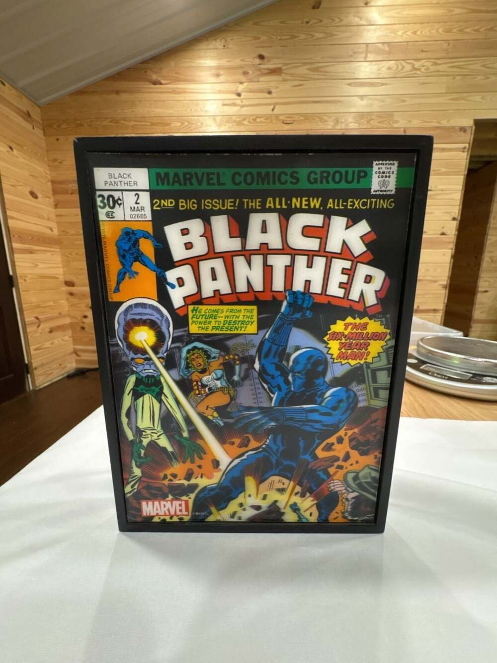 Open Road Brands Marvel Comics Black Panther #2 Wood Framed Wall Art
